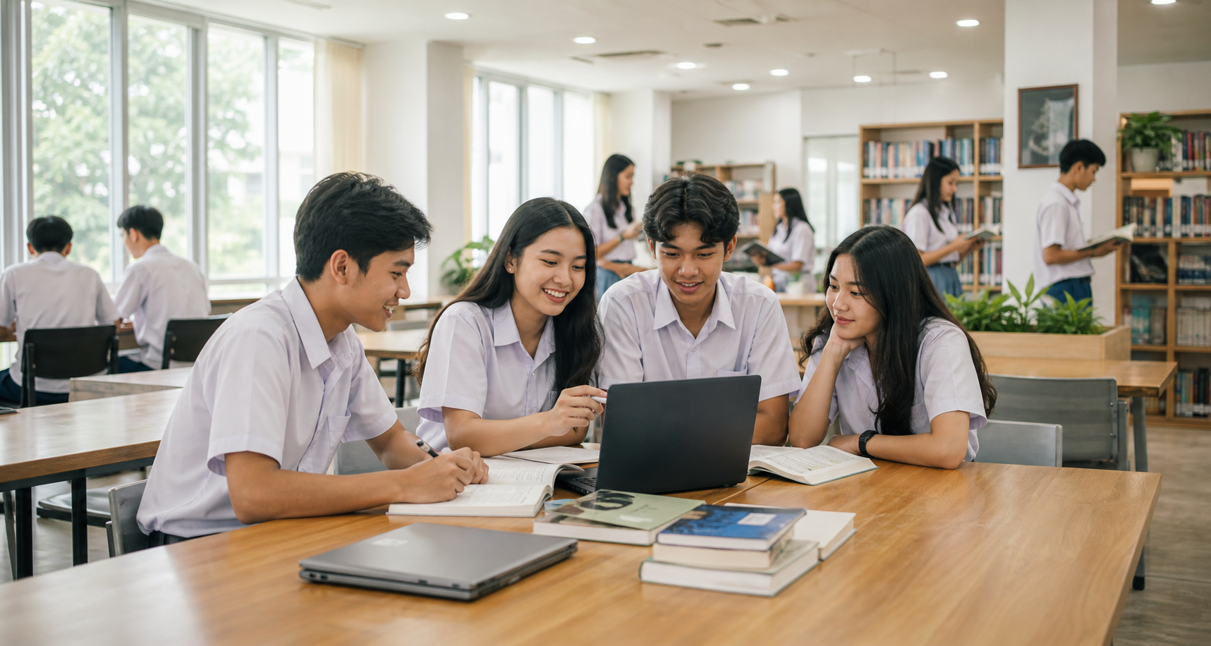 Siswa belajar